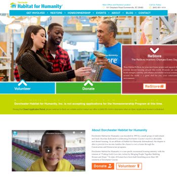 Dorchester Habitat for Humanity: Website Design, Website Development, Website Hosting
