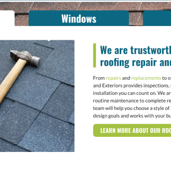 Charleston Roofing and Exteriors: Content Writing and Website Design