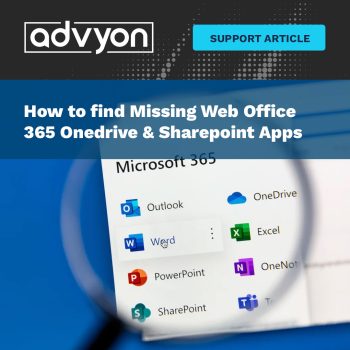 Missing Web Office 365 Onedrive & Sharepoint Apps