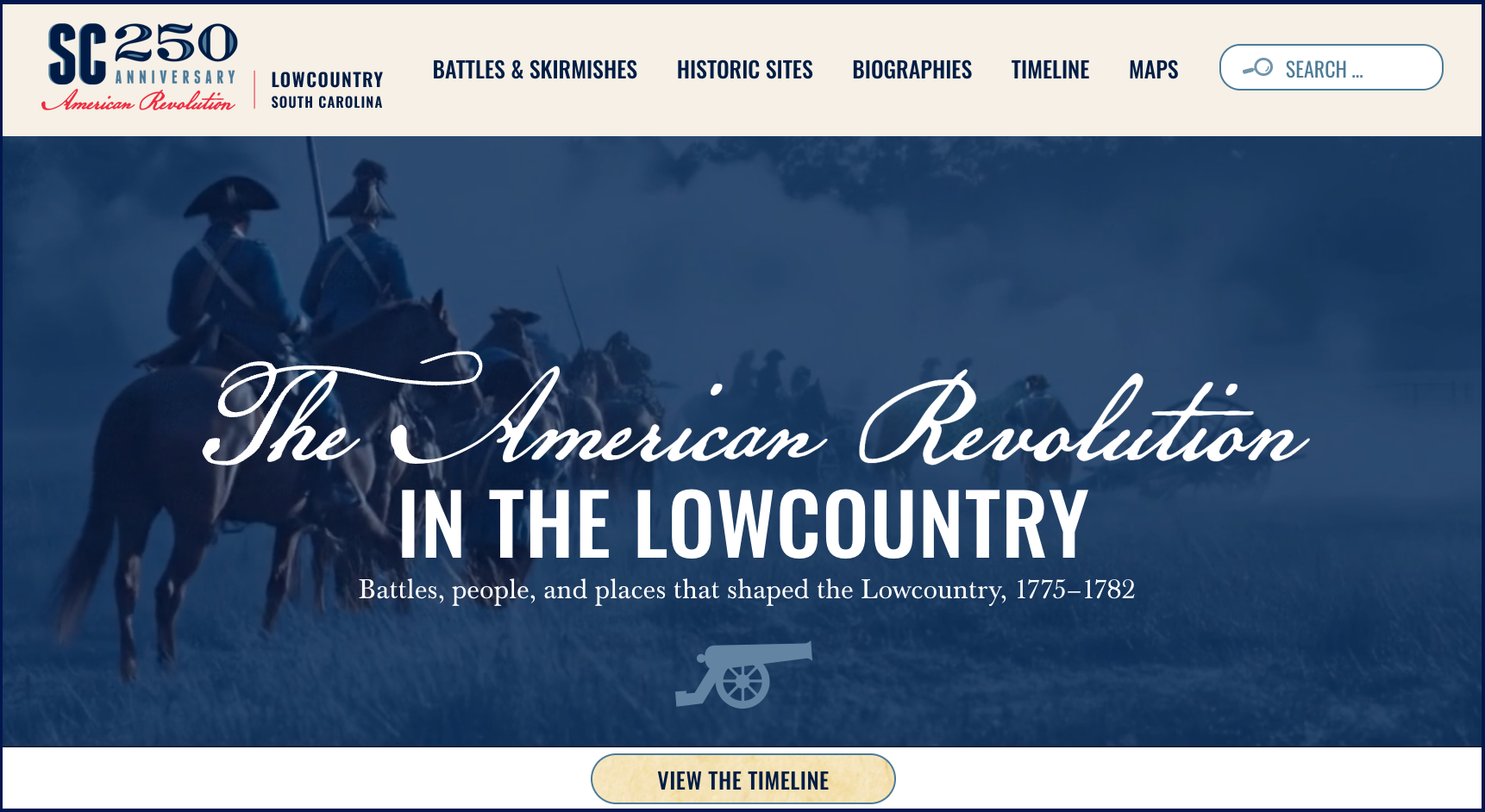 Lowcountry 250 Website Landing Page